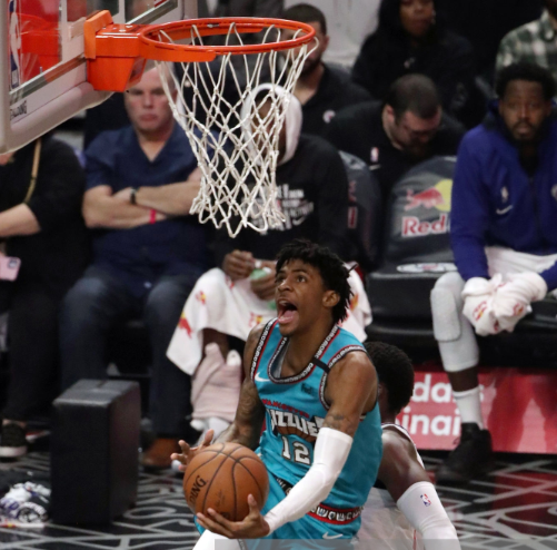  莫兰特暴扣绝杀灰熊终结快船不败